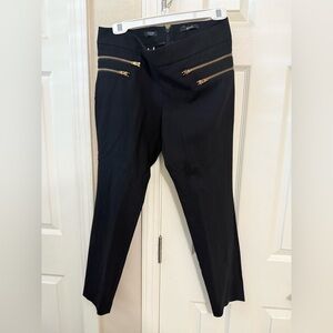 4/$15 J. Crew Black and Gold Minnie Wool Pants Size